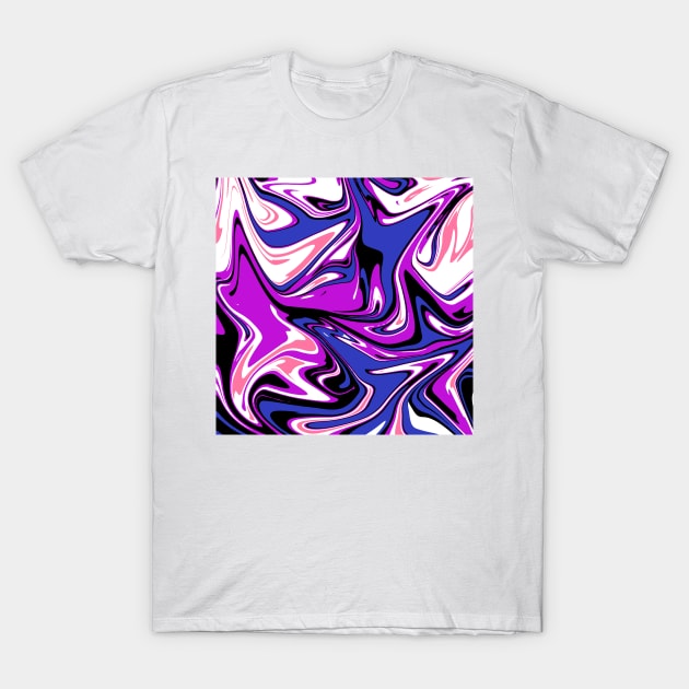 Gender Fluid Pride (marble edition) T-Shirt by ThePureAudacity